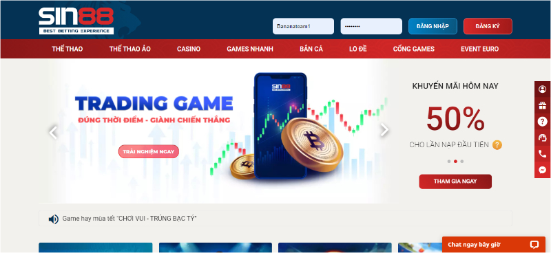 Đặt chân đến thế giới Live Casino trực tuyến đỉnh cao của Sin88 cực dễ