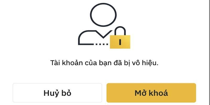 Tài khoản có thể bị khóa do vi phạm điều khoản & điều kiện